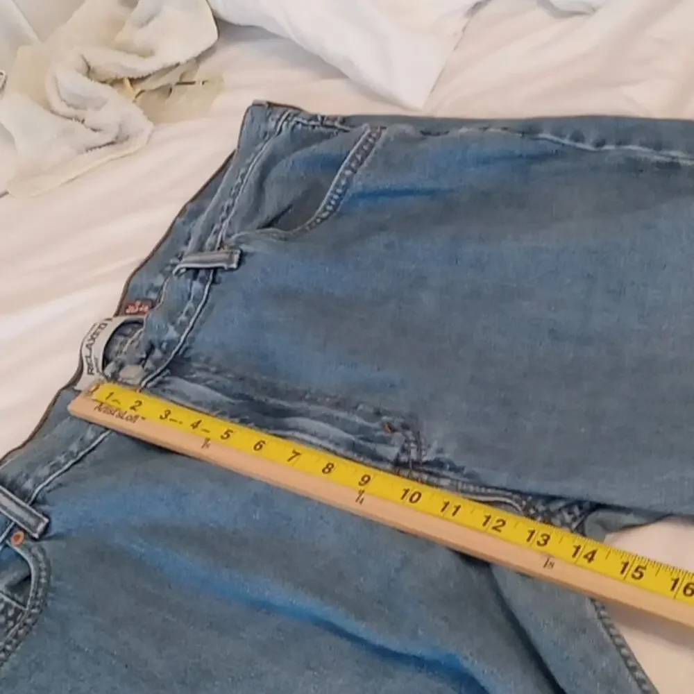 Levi 550 men's size 42X32 relaxed fit denim jeans. Athleisure